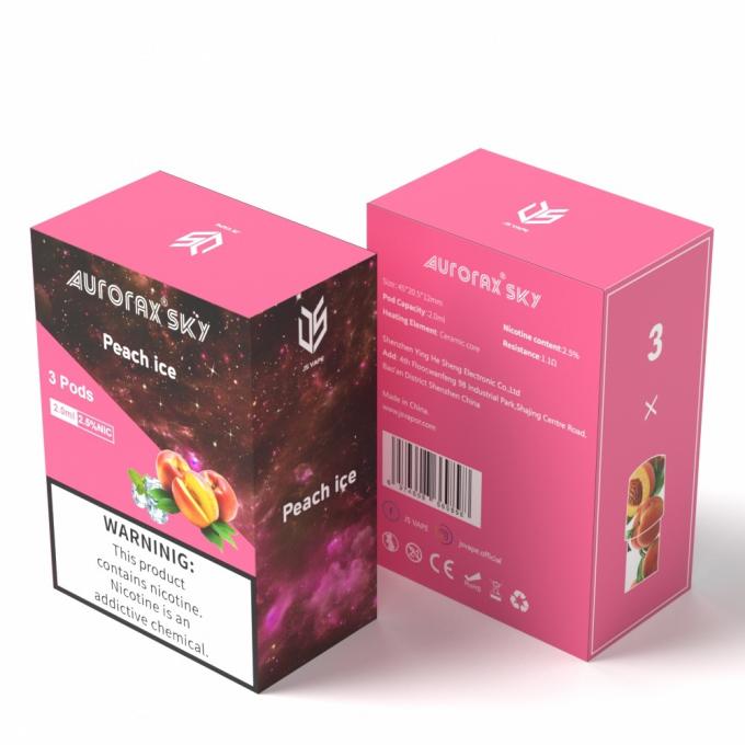 New Arrival Vape Pen Light Aurorax Sky with Replaceable Pods Rechargeable Battery