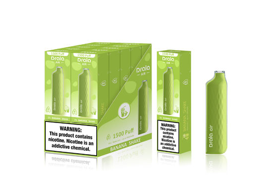 FDA Cotton Strawberry Banana Vape Pen Machenical 1500 Puffs Disposable Vape ROHS