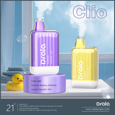 Drala 600 / 800 Puffs Disposable Vape Pens Fruit Flavor E Cigarette Vape