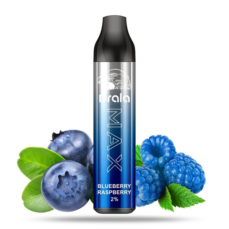 Drala E Cig Blueberry Vape Pen Disposable E Cigarette Blue Rasberry​ 6000 Puffs