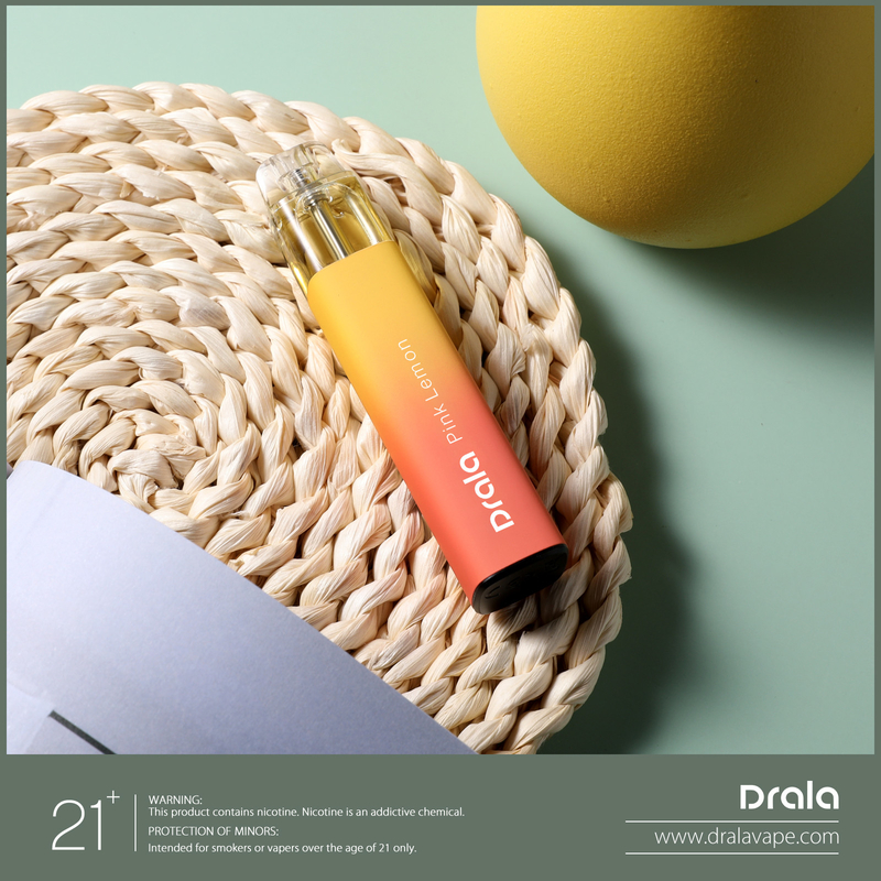 Flavored E Cigarette Pink Lemon Disposable Vape